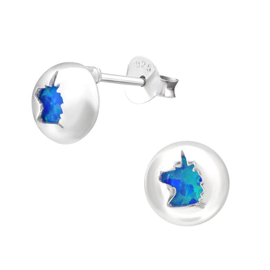 925 Silver Unicorn Earring