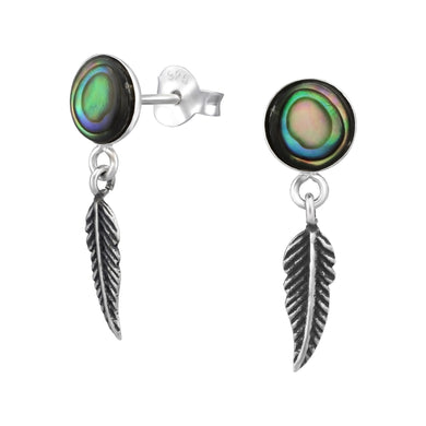 925 Silver Feather Earring