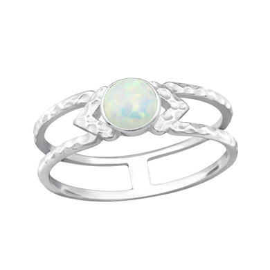 925 Silver Double Line Ring