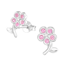 Load image into Gallery viewer, 925 Silver Flower Earring