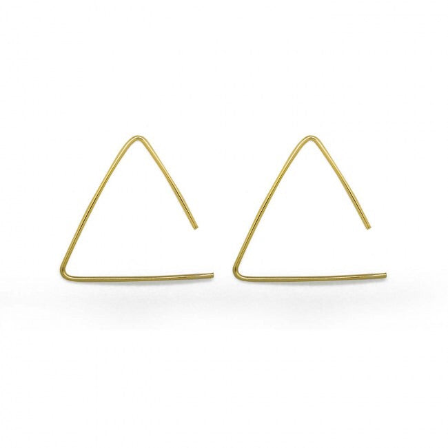 925 Silver Minimalist Gold Plated Earring