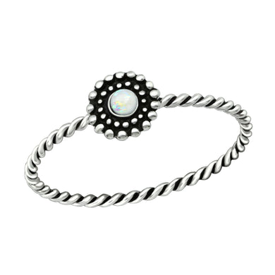 925 Silver Flower Ring