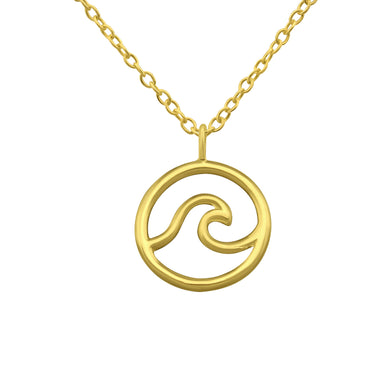 925 Silver Wave Necklace