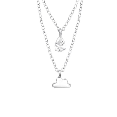 925 Silver Cloud Layer Necklace