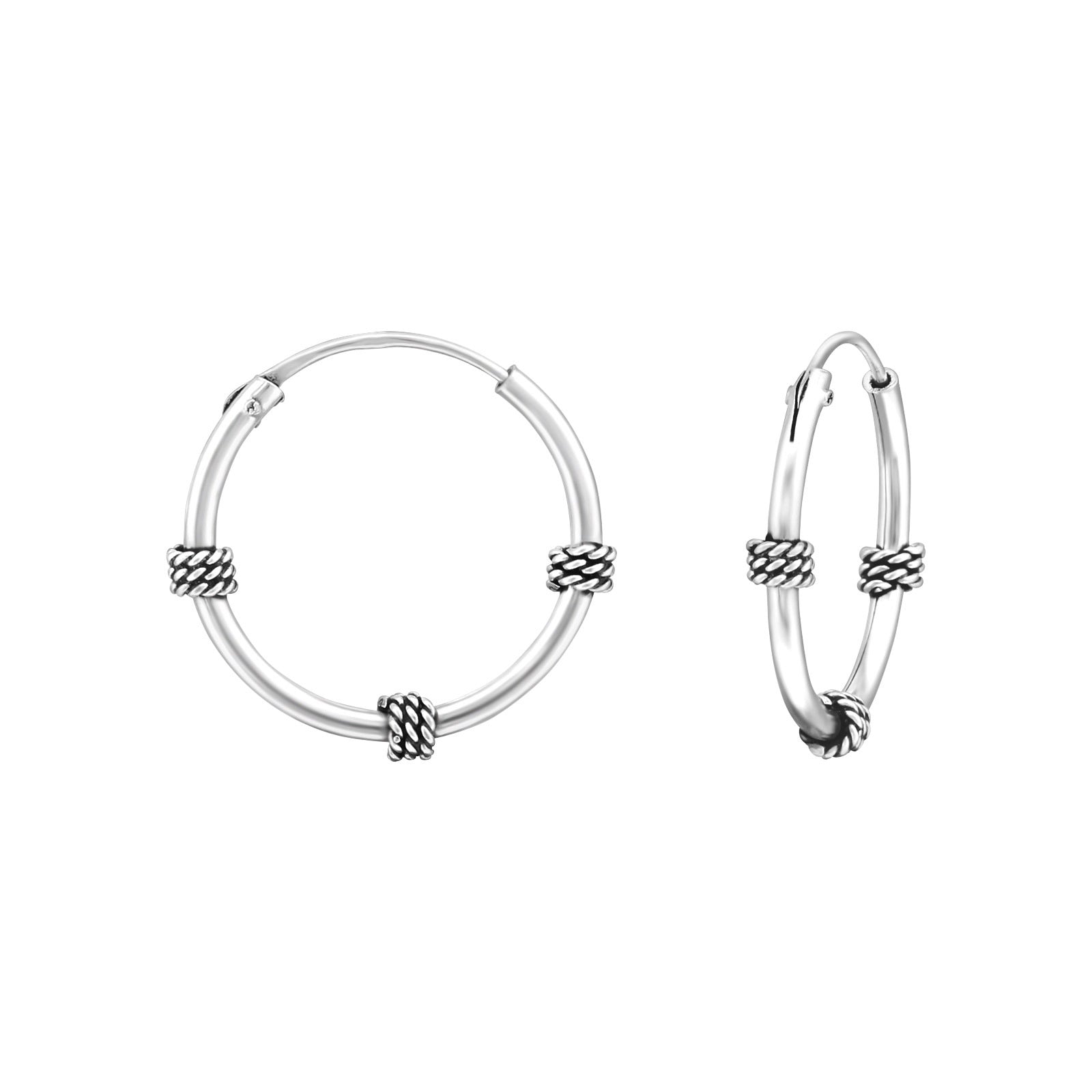 925 Silver Hoops Earring