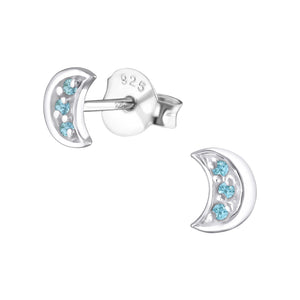 925 Silver Moon Earring