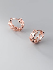 925 Rose Gold Silver Earrings