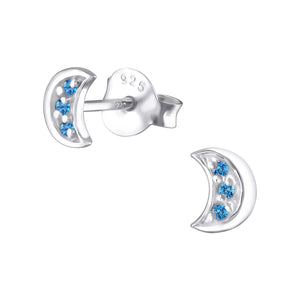 925 Silver Moon Earring