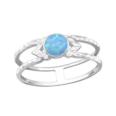 925 Silver Double Line Ring