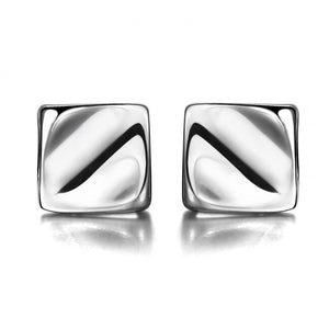 925 Silver Square Earring