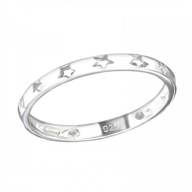 925 Silver Star Ring